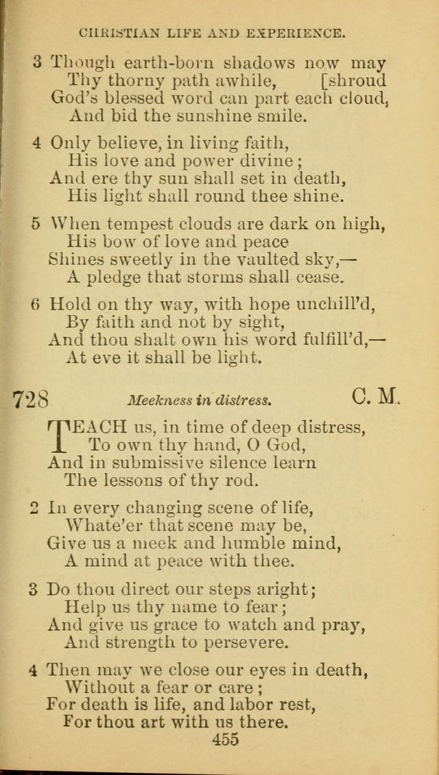 A Collection of Spiritual Hymns: adapted to the Various Kinds of Christian Worship, and especially designed for the use of the Brethren in Christ. 2nd ed. page 459