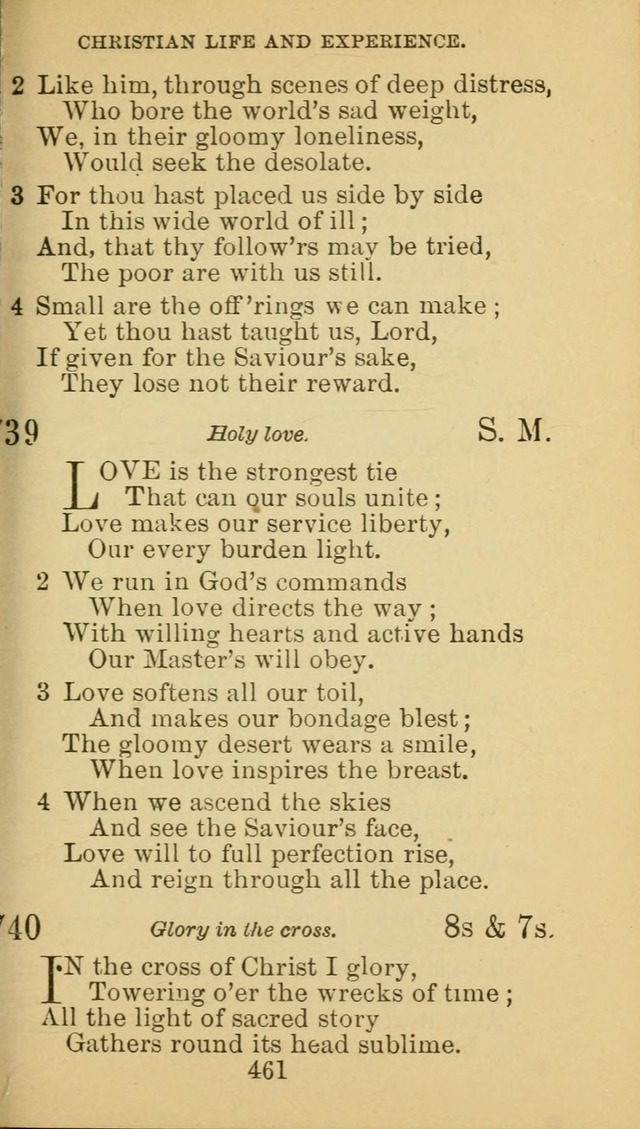 A Collection of Spiritual Hymns: adapted to the Various Kinds of Christian Worship, and especially designed for the use of the Brethren in Christ. 2nd ed. page 465