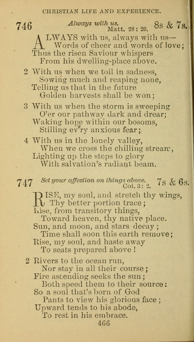 A Collection of Spiritual Hymns: adapted to the Various Kinds of Christian Worship, and especially designed for the use of the Brethren in Christ. 2nd ed. page 470