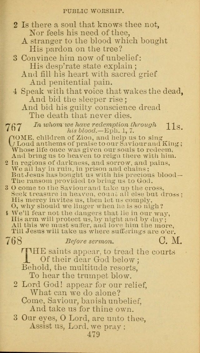 A Collection of Spiritual Hymns: adapted to the Various Kinds of Christian Worship, and especially designed for the use of the Brethren in Christ. 2nd ed. page 483