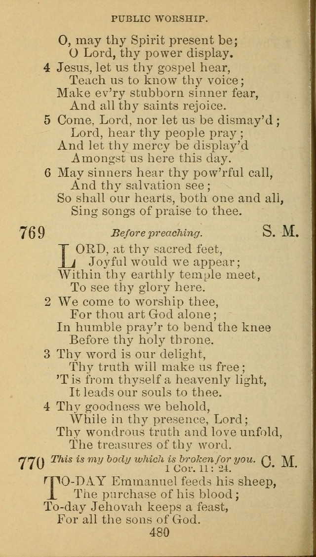 A Collection of Spiritual Hymns: adapted to the Various Kinds of Christian Worship, and especially designed for the use of the Brethren in Christ. 2nd ed. page 484