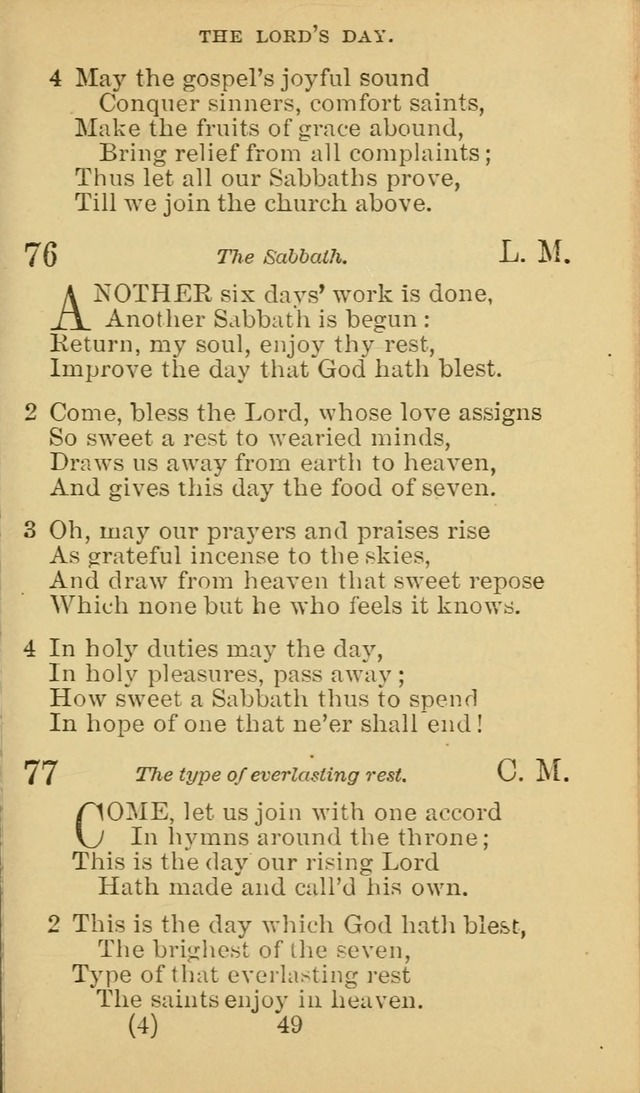 A Collection of Spiritual Hymns: adapted to the Various Kinds of Christian Worship, and especially designed for the use of the Brethren in Christ. 2nd ed. page 51