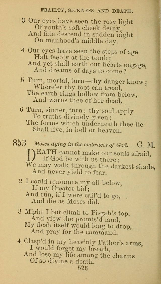 A Collection of Spiritual Hymns: adapted to the Various Kinds of Christian Worship, and especially designed for the use of the Brethren in Christ. 2nd ed. page 532