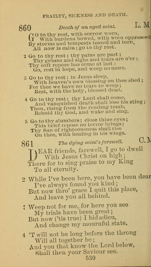 A Collection of Spiritual Hymns: adapted to the Various Kinds of Christian Worship, and especially designed for the use of the Brethren in Christ. 2nd ed. page 536