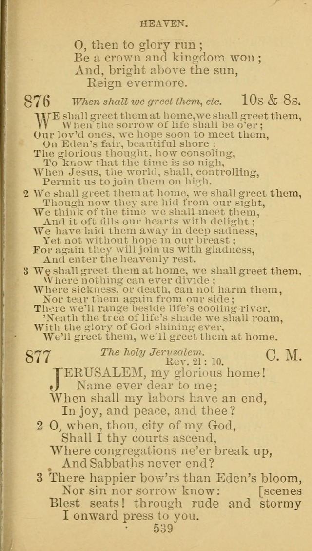 A Collection of Spiritual Hymns: adapted to the Various Kinds of Christian Worship, and especially designed for the use of the Brethren in Christ. 2nd ed. page 545