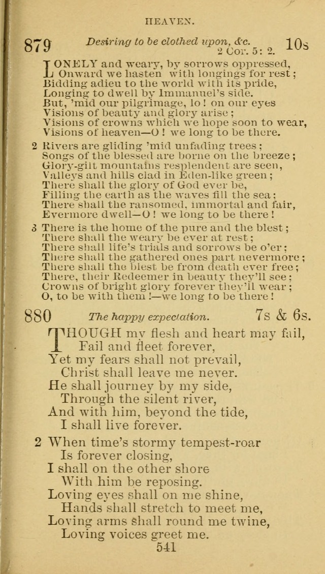 A Collection of Spiritual Hymns: adapted to the Various Kinds of Christian Worship, and especially designed for the use of the Brethren in Christ. 2nd ed. page 547