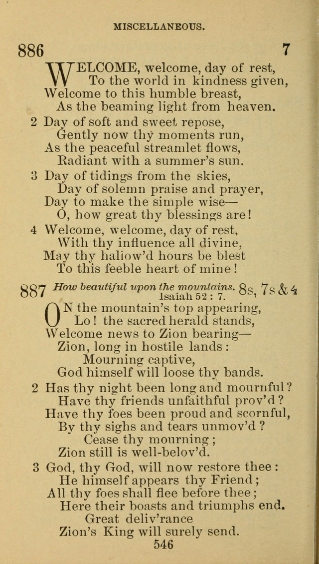 A Collection of Spiritual Hymns: adapted to the Various Kinds of Christian Worship, and especially designed for the use of the Brethren in Christ. 2nd ed. page 552