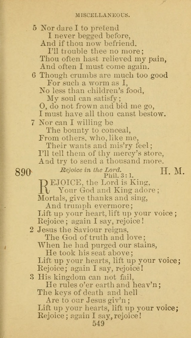 A Collection of Spiritual Hymns: adapted to the Various Kinds of Christian Worship, and especially designed for the use of the Brethren in Christ. 2nd ed. page 555