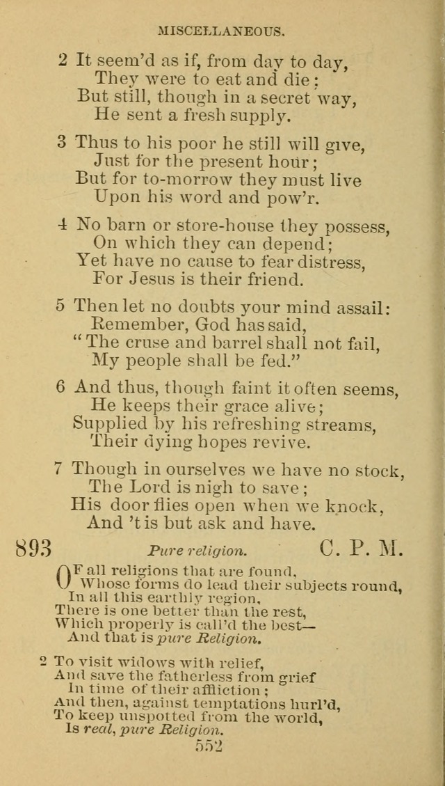 A Collection of Spiritual Hymns: adapted to the Various Kinds of Christian Worship, and especially designed for the use of the Brethren in Christ. 2nd ed. page 558