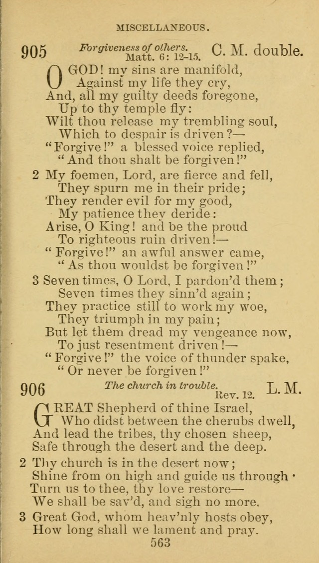 A Collection of Spiritual Hymns: adapted to the Various Kinds of Christian Worship, and especially designed for the use of the Brethren in Christ. 2nd ed. page 569