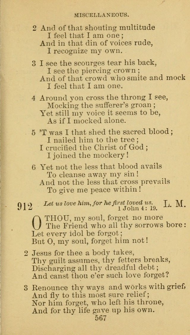 A Collection of Spiritual Hymns: adapted to the Various Kinds of Christian Worship, and especially designed for the use of the Brethren in Christ. 2nd ed. page 573