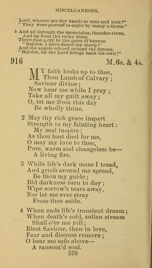 A Collection of Spiritual Hymns: adapted to the Various Kinds of Christian Worship, and especially designed for the use of the Brethren in Christ. 2nd ed. page 576