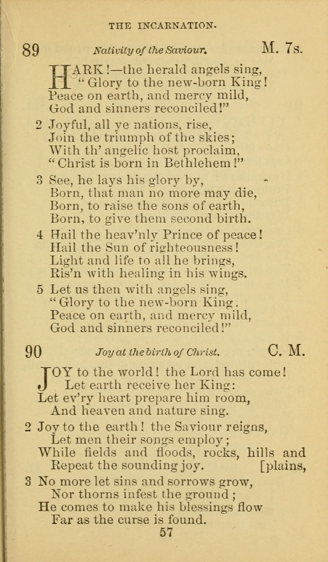 A Collection of Spiritual Hymns: adapted to the Various Kinds of Christian Worship, and especially designed for the use of the Brethren in Christ. 2nd ed. page 59