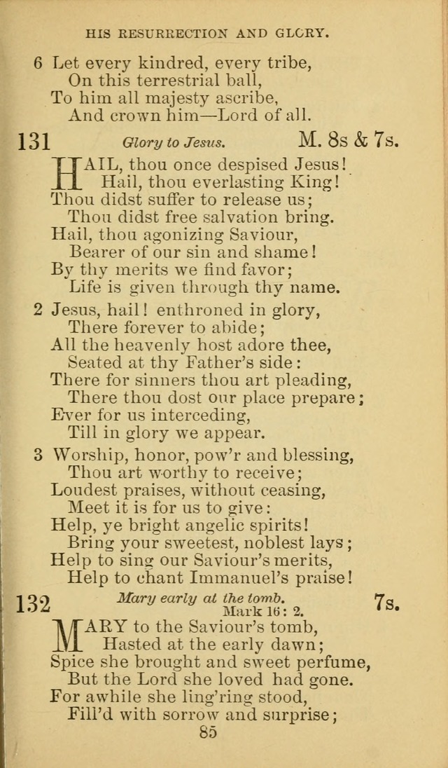 A Collection of Spiritual Hymns: adapted to the Various Kinds of Christian Worship, and especially designed for the use of the Brethren in Christ. 2nd ed. page 87