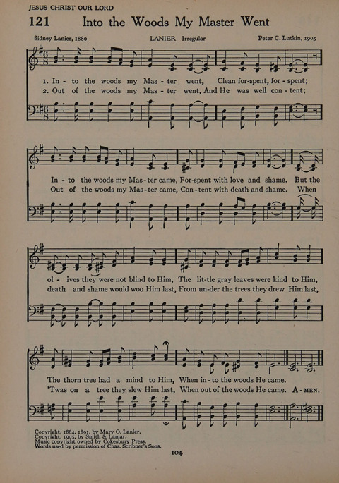 The Church School Hymnal for Youth page 104