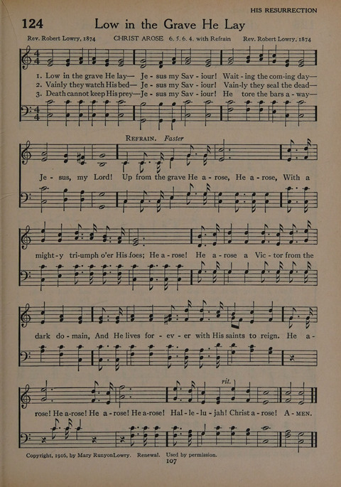 The Church School Hymnal for Youth page 107