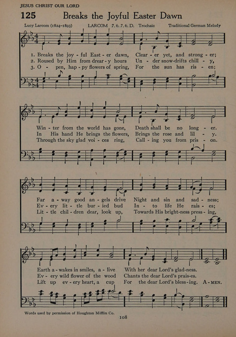 The Church School Hymnal for Youth page 108