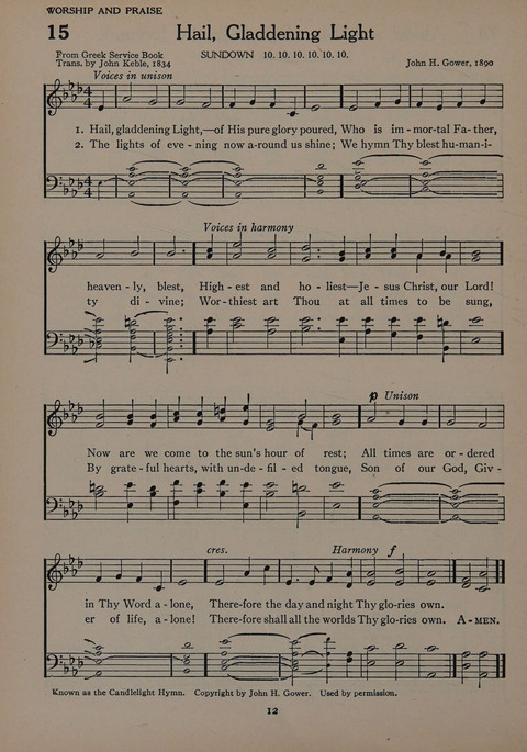 The Church School Hymnal for Youth page 12