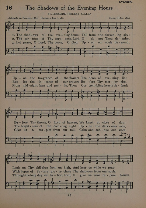 The Church School Hymnal for Youth page 13