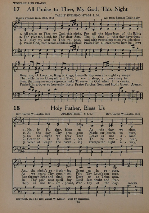 The Church School Hymnal for Youth page 14