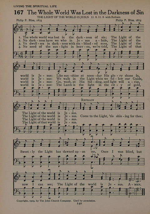 The Church School Hymnal for Youth page 140