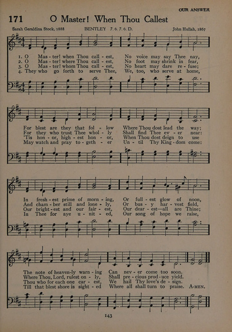 The Church School Hymnal for Youth page 143