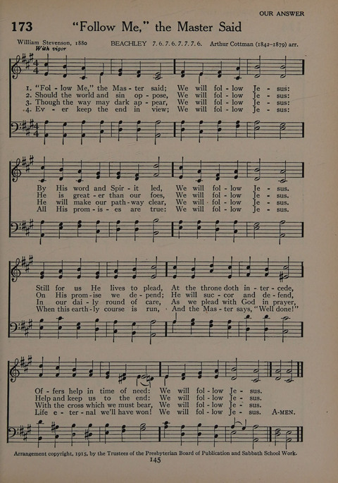 The Church School Hymnal for Youth page 145