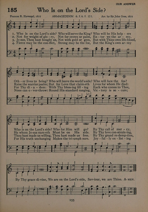 The Church School Hymnal for Youth page 155