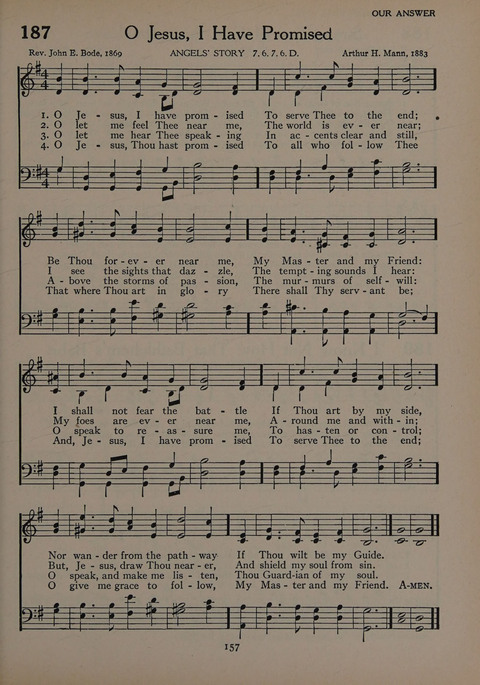 The Church School Hymnal for Youth page 157