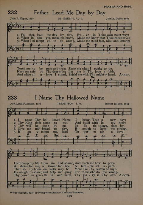 The Church School Hymnal for Youth page 199