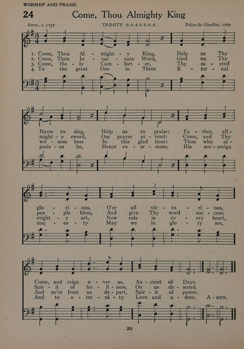 The Church School Hymnal for Youth page 20