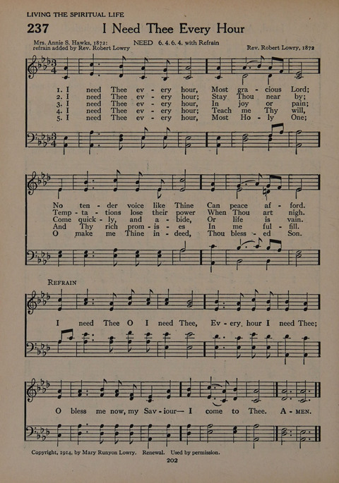 The Church School Hymnal for Youth page 202