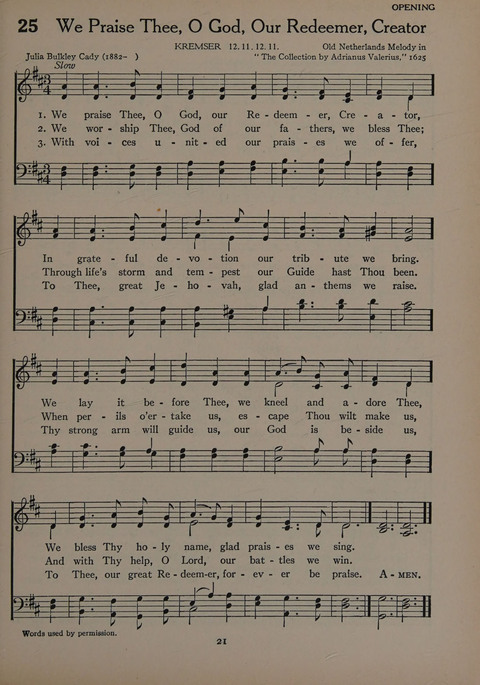 The Church School Hymnal for Youth page 21