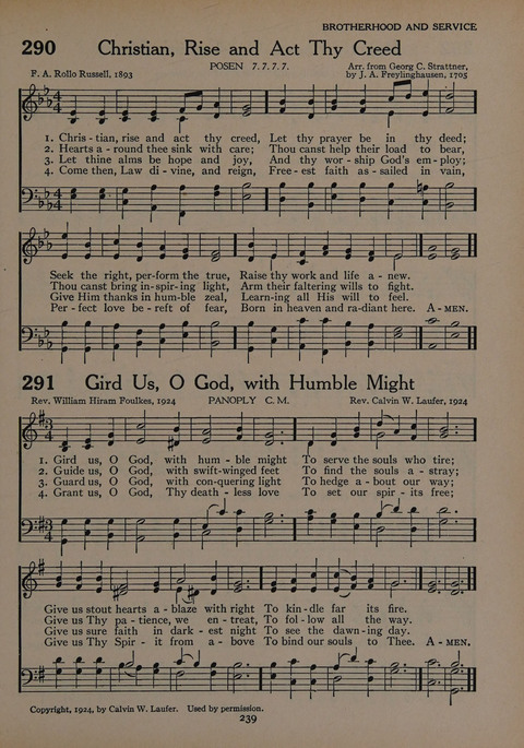 The Church School Hymnal for Youth page 239