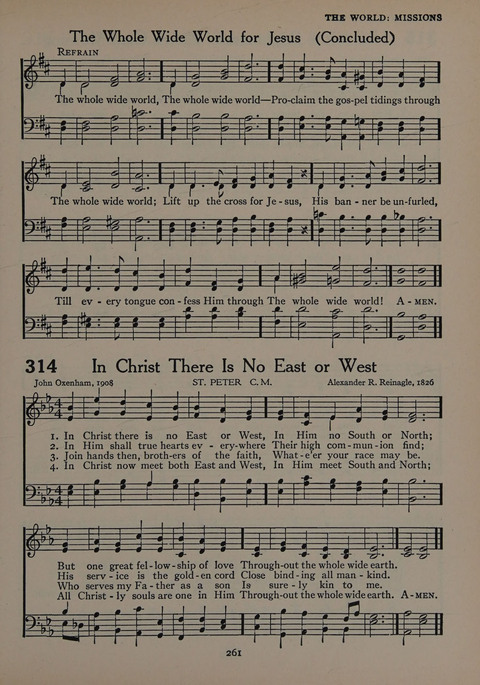 The Church School Hymnal for Youth page 261