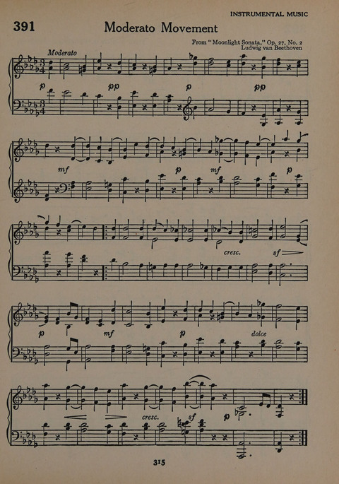 The Church School Hymnal for Youth page 315