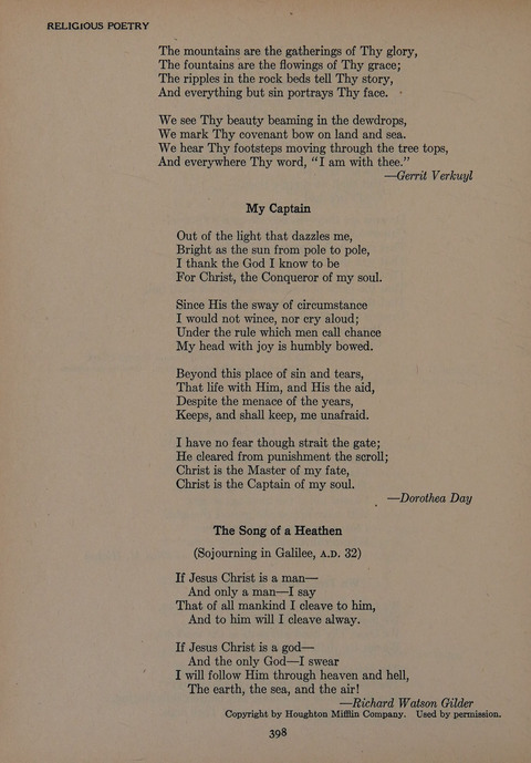 The Church School Hymnal for Youth page 398