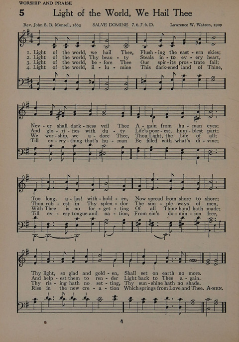 The Church School Hymnal for Youth page 4