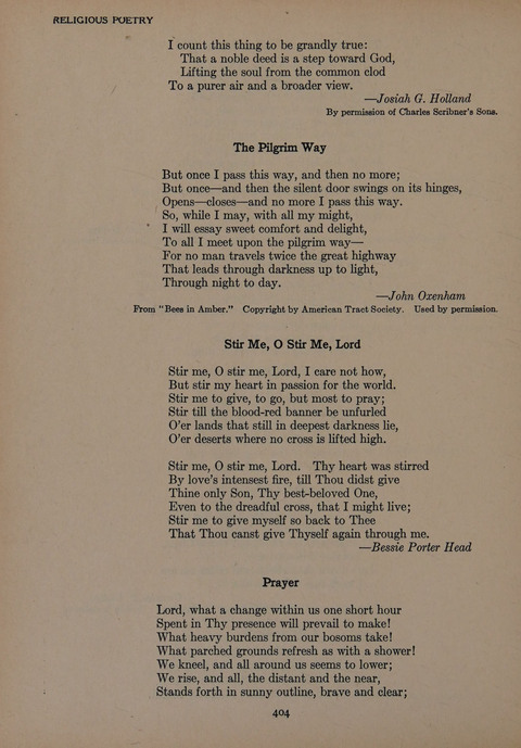 The Church School Hymnal for Youth page 404