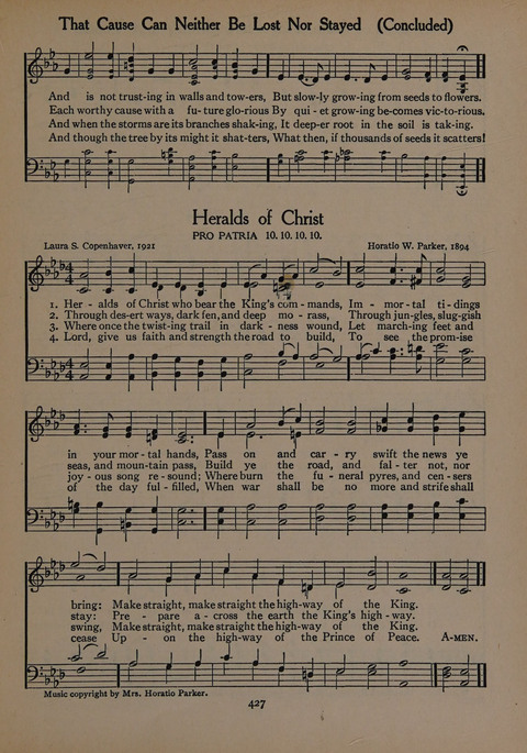 The Church School Hymnal for Youth page 427