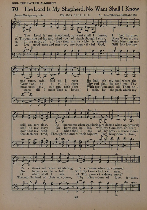 The Church School Hymnal for Youth page 58