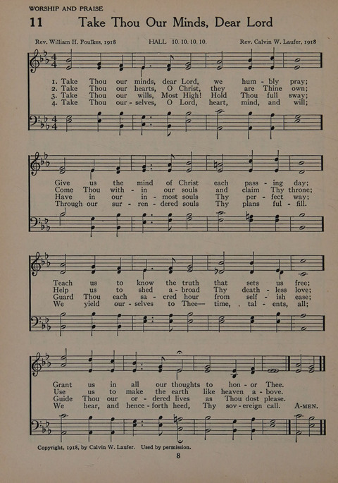 The Church School Hymnal for Youth page 8