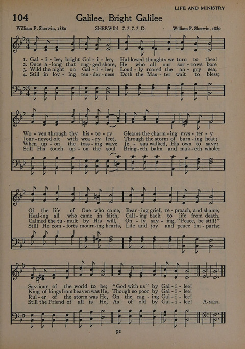 The Church School Hymnal for Youth page 91