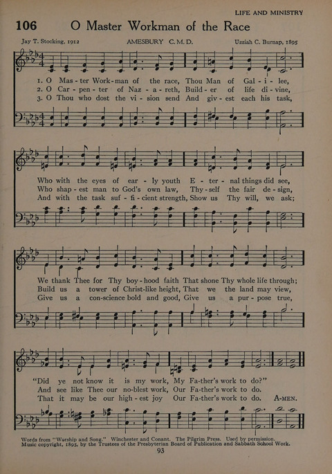 The Church School Hymnal for Youth page 93