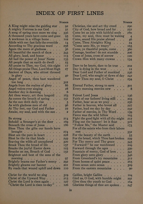 The Church School Hymnal for Youth page xii