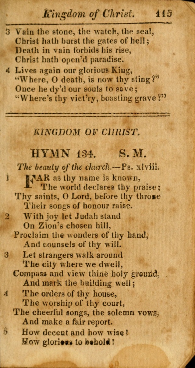 A Choice Selection of Psalms, Hymns and Spiritual Songs for the use of  Christians page 116