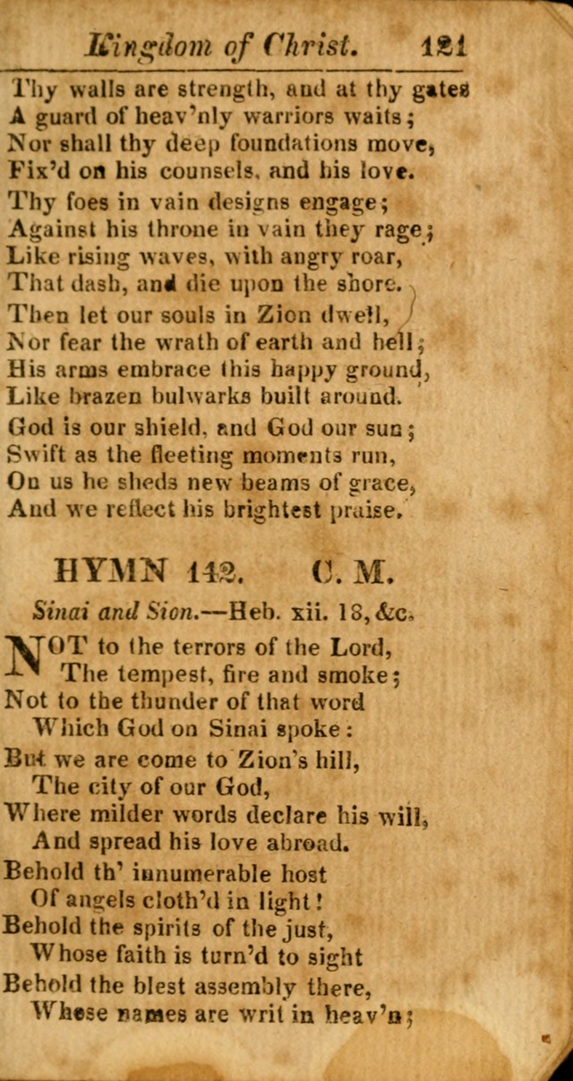 A Choice Selection of Psalms, Hymns and Spiritual Songs for the use of  Christians page 122