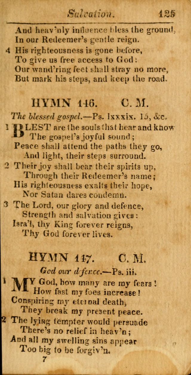 A Choice Selection of Psalms, Hymns and Spiritual Songs for the use of  Christians page 126