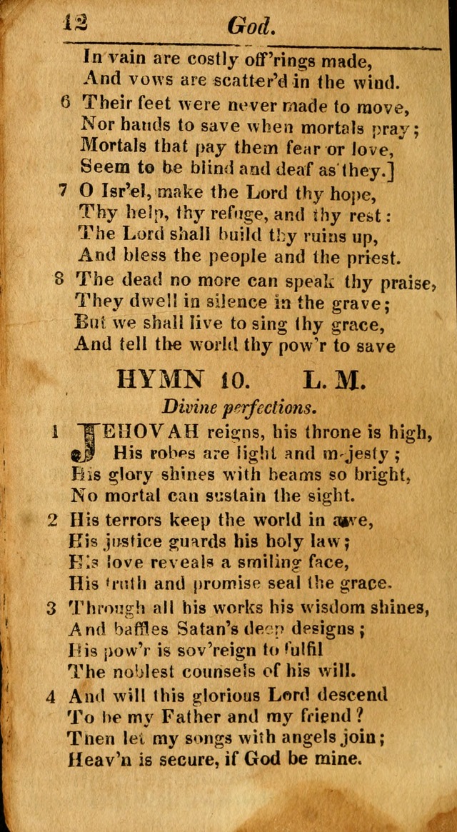 A Choice Selection of Psalms, Hymns and Spiritual Songs for the use of  Christians page 13