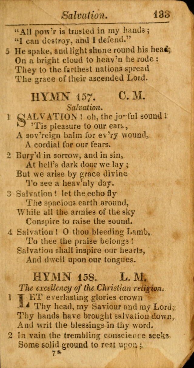 A Choice Selection of Psalms, Hymns and Spiritual Songs for the use of  Christians page 134